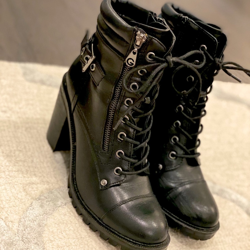 GBG Jaydyn Combat Boots by Guess
